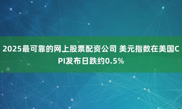 2025最可靠的网上股票配资公司 美元指数在美国CPI发布日跌约0.5%